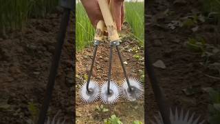 Handy weeding tool  আগাছা নিড়ানী  farming smartfarming satisfying  vairalshort shorts [upl. by Artemus]