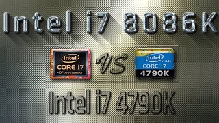 i7 8086K vs i7 4790K Benchmarks  Gaming Tests Review amp Comparison [upl. by Hare678]