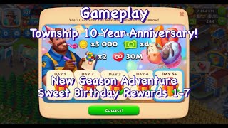 Township Gameplay  Township 10 Year Anniversary New Season Adventure TownshipPro1 [upl. by Norrag]