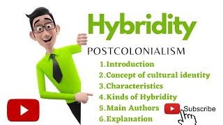 What is Hybridity and cultural identityTypesFeaturesExamples [upl. by Ydisahc]