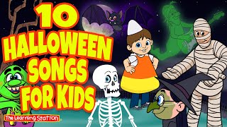 10 Halloween Songs For Kids ♫ Halloween Songs For Children ♫ Kids Songs by The Learning Station [upl. by Wahlstrom]