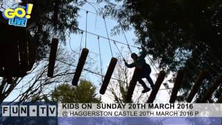 kids on aerial adventure Haggerston Castle 20032016 [upl. by Niryt]