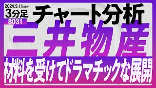 【8031】三井物産 材料を受けてドラマチックな展開。 [upl. by Otsugua484]