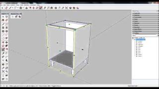 Como criar um módulo de cozinha paramétrico utilizando os componentes dinâmicos do SKetchUp [upl. by Bakeman]