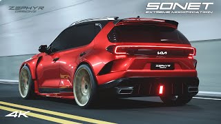 KIA SONET EXTREME MODIFICATION Concept by Zephyr Designz  4K [upl. by Ailemaj]