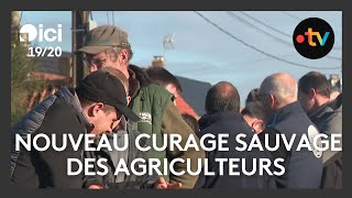 Inondations  nouveau curage sauvage des agriculteurs du Calaisis [upl. by Aneekal]