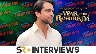 Luke Pasqualino Talks Wulf amp Heras Bond In Lord of the Rings The War of the Rohirrim [upl. by Nihahs]