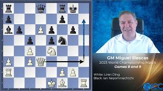 GM Miguel Illescas commentates on games 8 and 9 of the 2023 World Championship Match [upl. by Lief992]