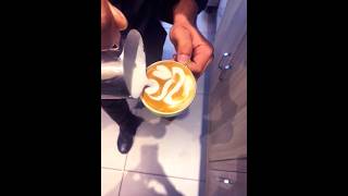 Double Heart ❤️ amp Leaf 🌿 Latte Art ☕ team212 [upl. by Courtney586]