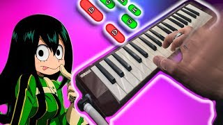 boku no hero academia OP 🎹 MELODICA tutorial con notas melodica♣chan [upl. by Relyuhcs760]