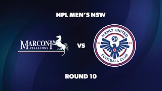 NPL Men’s NSW Round 10 Marconi Stallions FC v Manly United FC [upl. by Nanete]