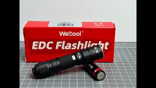 Weltool T1 Pro TAC  A Compact and Tactical 14500 Light camping tactical military fishing [upl. by Sarene]