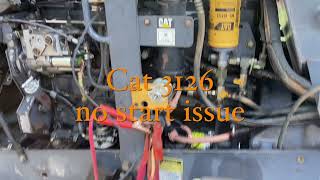 Cat 3126 no hot start issue Worn Injectors [upl. by Vickey363]