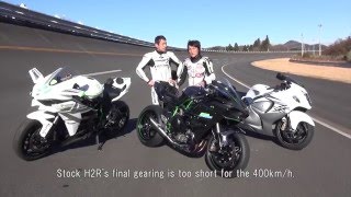 Road to 400kmh Kawasaki Ninja H2R Maximum Speed Test [upl. by Teresita279]