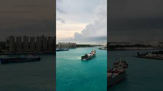 Freeport Bahamas Harbor • Moonlight Sonata • Beethoven shorts island water nature beautiful 4k [upl. by Nenad]