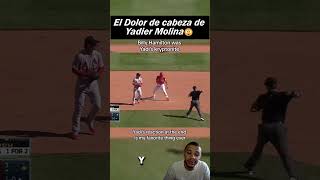 El Dolor de cabeza de Yadier Molina🚀 mlb mlbnoticias mlbdominicana mlbhighlights pelota [upl. by Gnak]