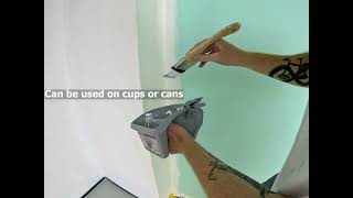 Multifunction paint can handle with brush comb and roller cleaner [upl. by Cotterell641]