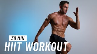 30 Min Fat Burning HIIT Workout  ALL STANDING  No Equipment No Repeat [upl. by Rosenblatt106]