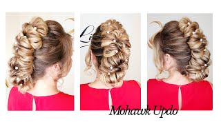 Mohawk Updo Tutorial by Lillys Hairstyling [upl. by Nodnorb]