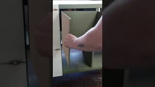 How to install custom doors on your IKEA KALLAX shorts ikeahacks ikea [upl. by Teerprah]