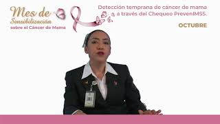 Sesión EnVivo “Detección temprana de  CáncerDeMama a través del Chequeo PrevenIMSS” [upl. by Sucramaj]