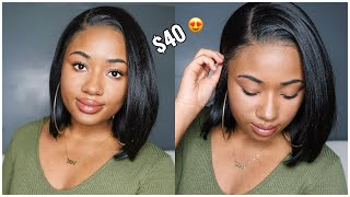 The Perfect Bob Wig Under 40  Outre Perfect Hairline Jenisse  HD Lace Front Synthetic Wig [upl. by Akenehs]