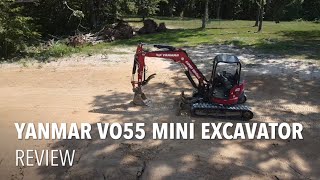 Yanmar VO55 Mini Excavator Review [upl. by Daye]