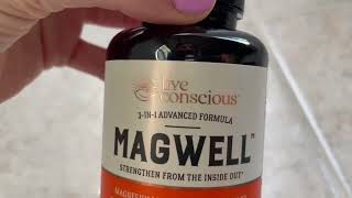 Live Conscious Magwell Magnesium Zinc amp Vitamin D3 Magnesium Glycinate Malate amp Citrate Review [upl. by Ifok]