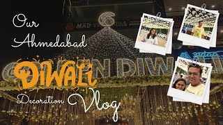 Diwali decoration  Exploring Ahmedabad  Food vlog  Night View [upl. by Assadah211]