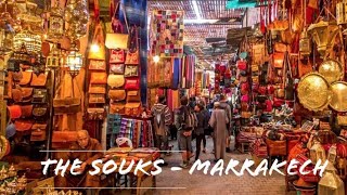 The Famous Souk  Market   Marrakech  Medina  Jemaa elFnaa  Indian in Morocco [upl. by Lewes269]