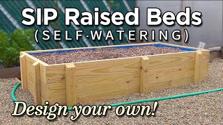 Selfwatering SIP Subirrigated Raised Bed Construction How to Build [upl. by Olympium896]