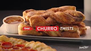 Round Table Pizza  quotNew Churro Twistsquot 15 [upl. by Ainos]