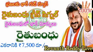 Telangana rythu Bandhu key updates today  rythu bandhu released updates 2024 [upl. by Shandra]