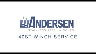 How To Service a Winch Andersen 40ST Manual Winch [upl. by Silsby291]