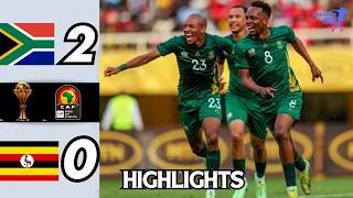 Uganda vs South Africa  AFCON Qualifiers  Highlights  All Goals [upl. by Mcilroy703]