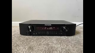 How to Factory Reset Marantz NR1402 51 HDMI Home Theater Surround Receiver [upl. by Nnylirehs]