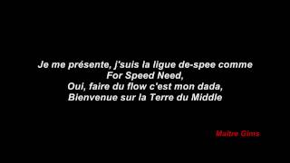 MAITRE GIMS  CECI NEST PAS UN CLIP 05  SHARINGAN LYRICS [upl. by Eenel15]