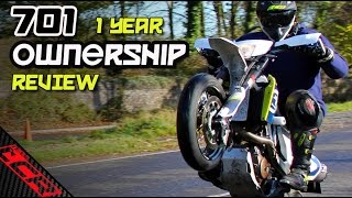 Husqvarna 701 Supermoto  1 Year Ownership Review [upl. by Grogan]