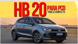 HYUNDAI HB20 PARA PCD COM TODAS AS ISENÇÕES auto carros pcd [upl. by Tenaj810]