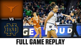 Texas vs Notre Dame Full Game Replay  202425 ACC Womens Basketball [upl. by Erreipnaej]