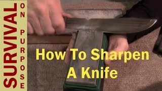 Knife Sharpening  Basic Outdoor Skills [upl. by Mintz]