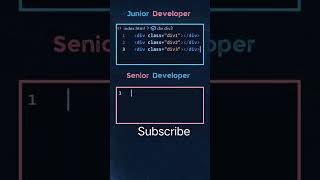 Junior developer vs senior developer  class Div  learn with R programing mobile html css js [upl. by Brigham]