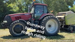 BALING HAY on the hilliest field of the farm ￼ [upl. by Nimesh]