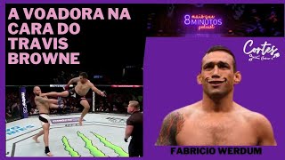 Fabrício Werdum  Voadora na cara do Travis Browne shorts [upl. by Madaras]