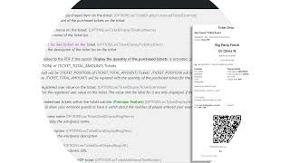Display the ticket list description on the ticket  Event Tickets With Ticket Scanner [upl. by Curson]