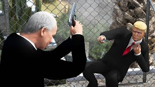 GTA 5 Backyard Brawls  Trump vs Biden [upl. by Ahsiya838]