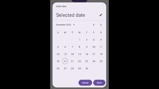 Jetpack Compose DatePicker [upl. by Floro]