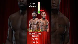 UFC Chidi Njokuani vs Jared Gooden Quick Fight Pick [upl. by Nyrb368]