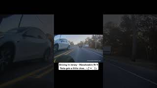 Driving In Jersey  Manahawkin tesla closecall baddrivers fail motorcycle dashcam newjersey [upl. by Neirol]