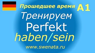 A1 Perfekt I Прошедшее время в упражнениях DeutschlernenDeutschkursDeutschgrammatikнемецкий [upl. by Aisemaj]